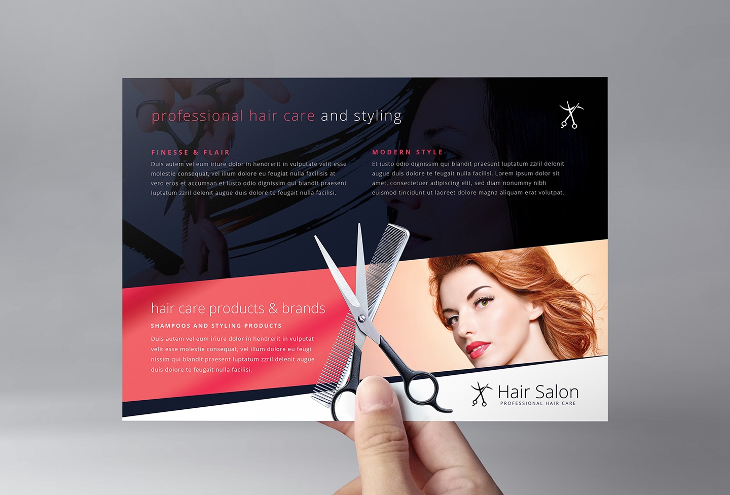 Hair Salon Flyer Template In Psd Ai Vector Brandpacks 