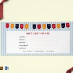 Happy Birthday Gift Certificate Design Template In Psd Word