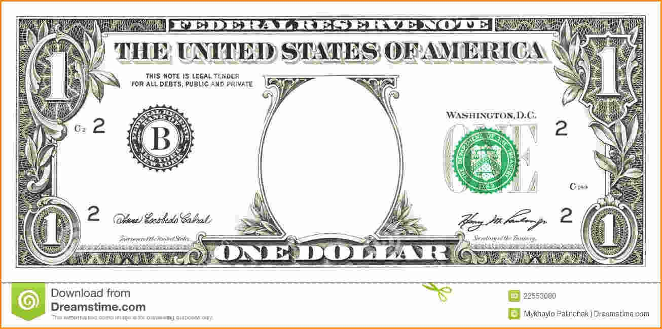 Ideas For Design A Dollar Bill Template With Example Wosing