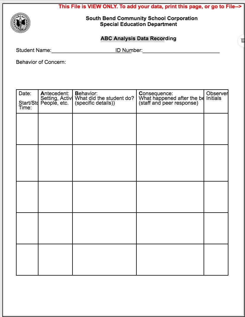 Iep Forms