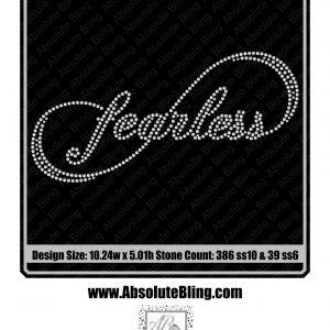 Instant Download Always Fearless Rhinestone Template For Girls