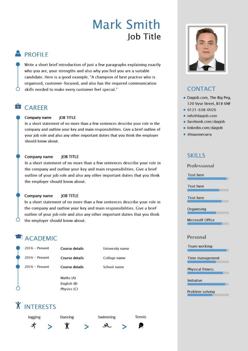 International Cv Format Template Kleobergdorfbibco 