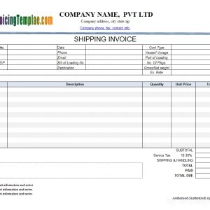 Invoice Template With Credit Card Payment Option