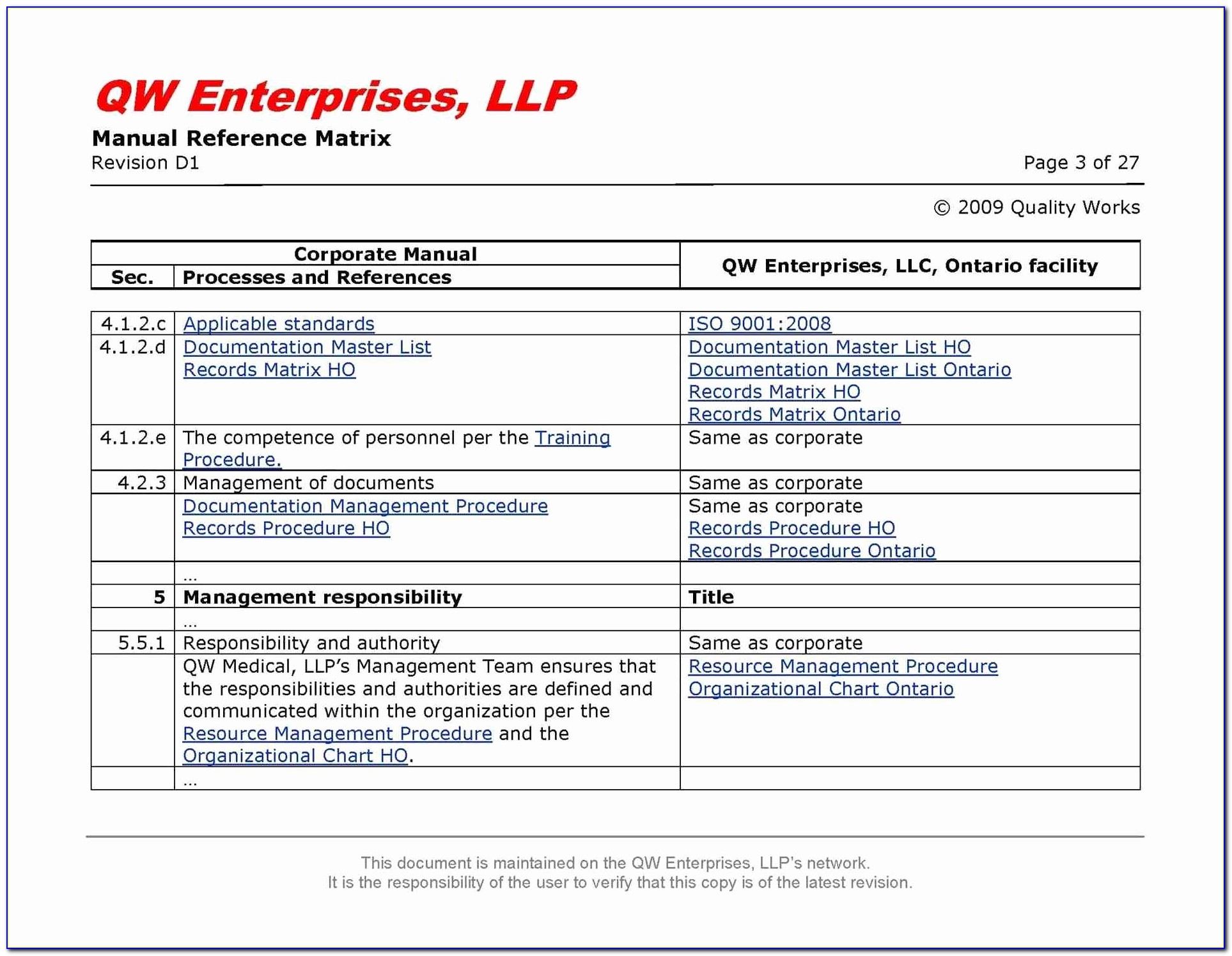 Iso 9001 Forms Templates Free Luxury Free Quality Manual Template 