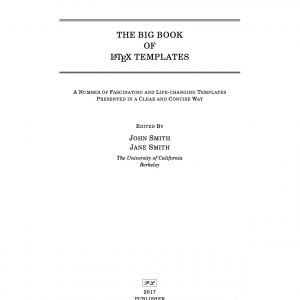 Latex Templates Title Pages