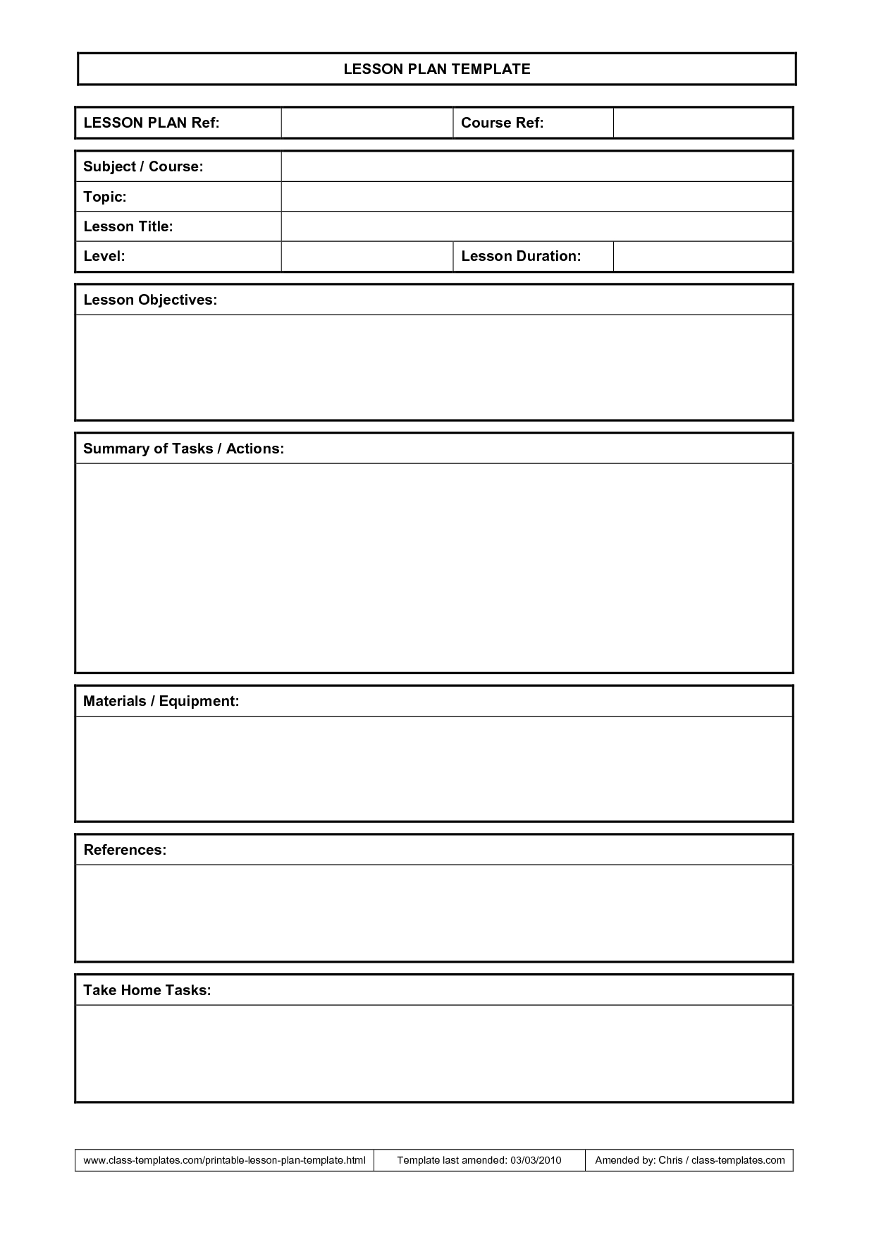 Lesson Plan Template Teaching Ideas Lesson Plan Format Lesson