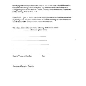 Liability Release Form Template In Images Release Of Liability