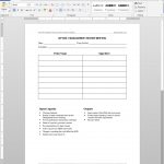 Management Review Meeting Record Iso Template