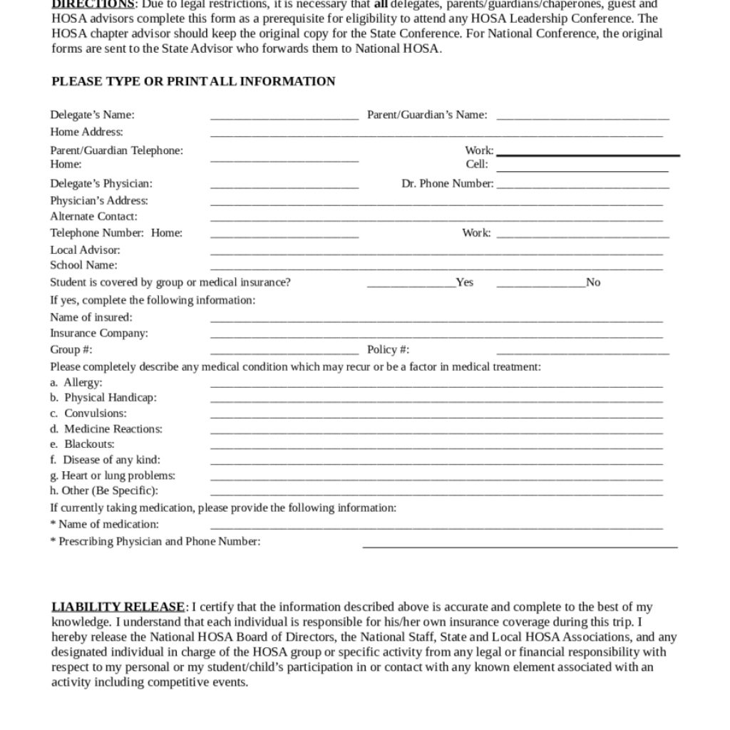 Medical Liability Release Form Edit Fill Sign Online Handypdf