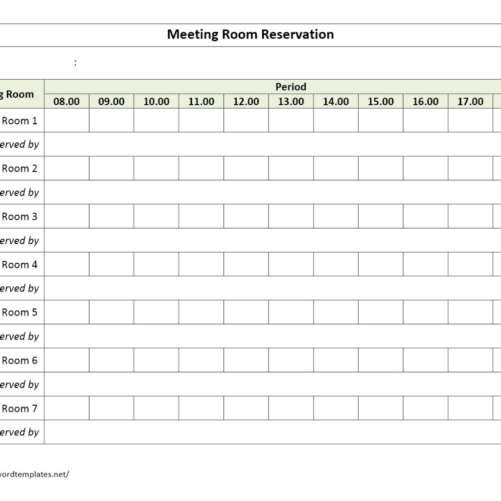 Meeting Room Reservation Form