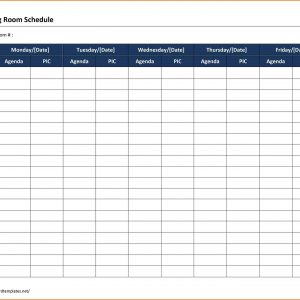 Meeting Schedule Format Excel Template Daily Agenda Sample Calendar