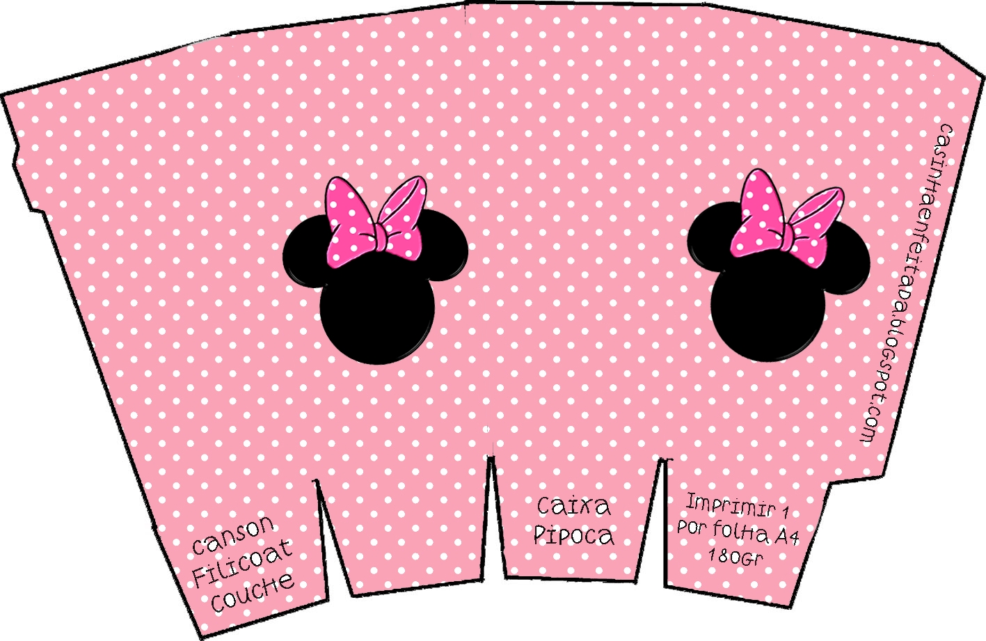 Minnie Mouse Box Template Btsmmo 