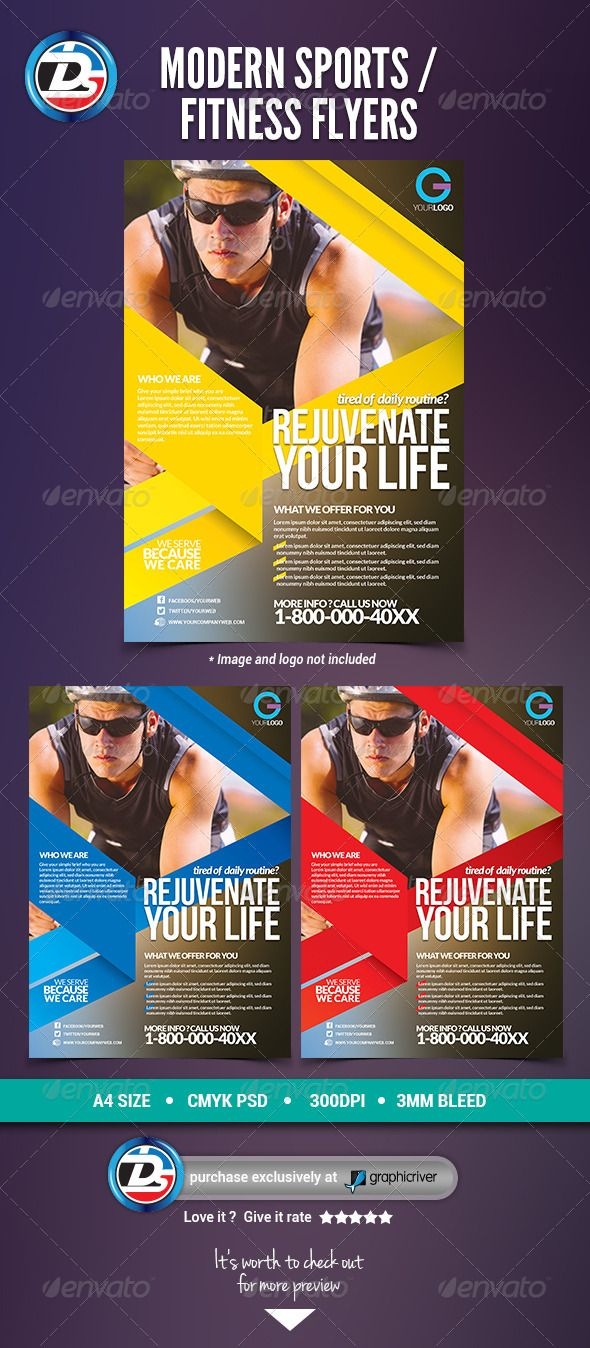 Modern Sports Fitness Flyers Fitness 