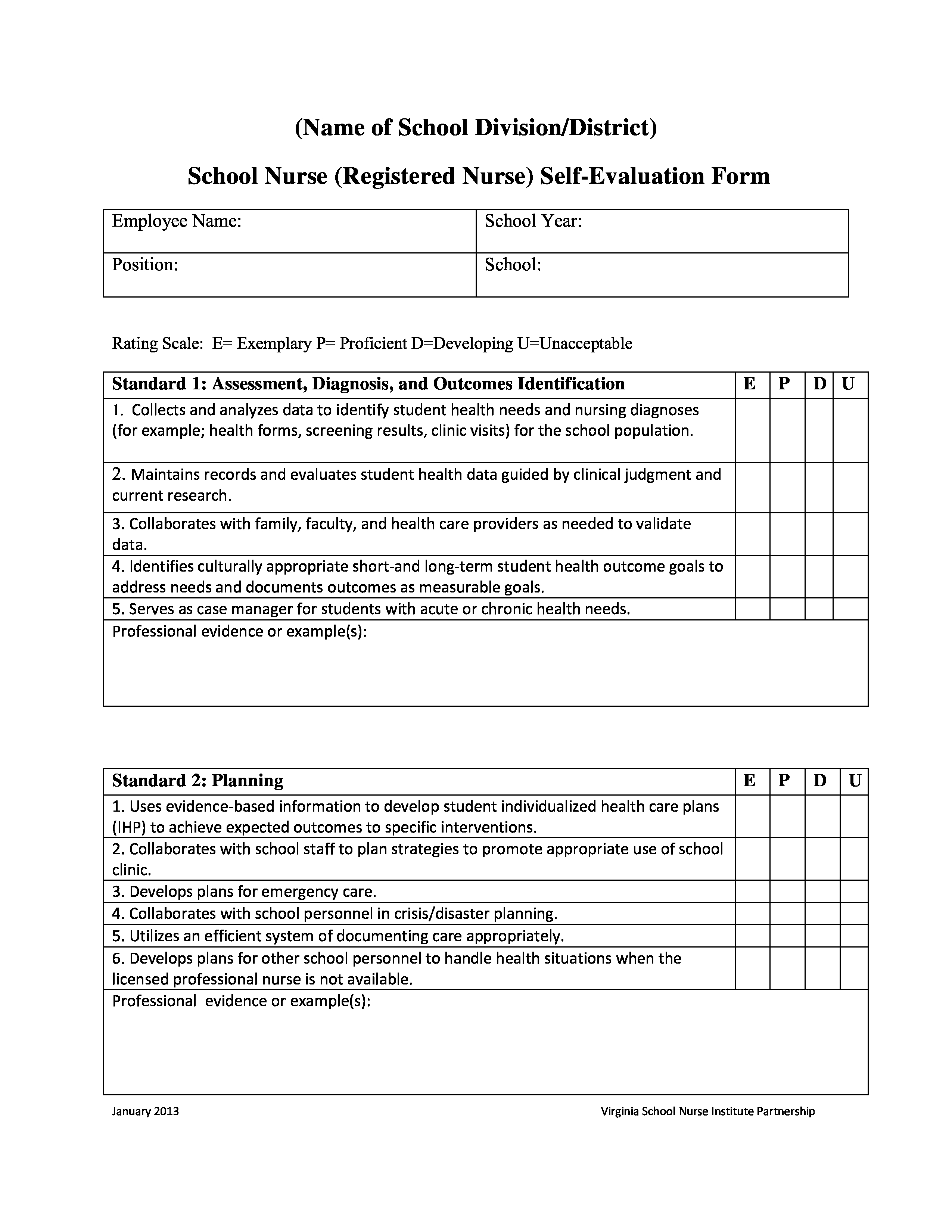 Nurse Self Evaluation Sample How To Create A Nurse Self Evaluation 