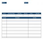 Packing List Template