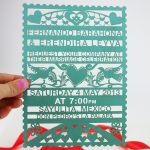 Papel Picado Lasercut Wedding Invitation Laser Cut Laser Cut