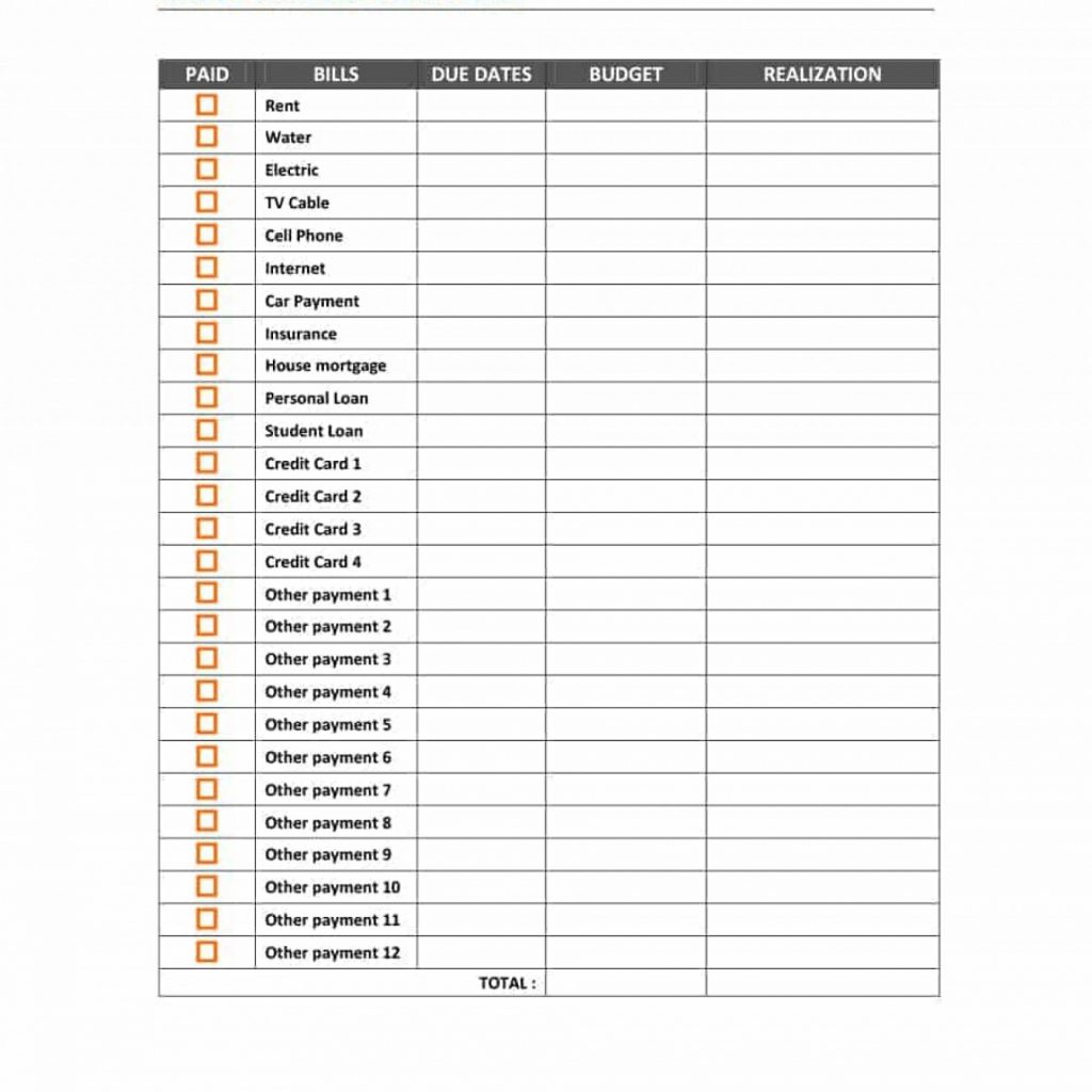 Personal Loan Repayment Schedule Template