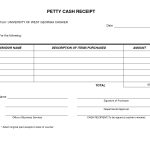 Petty Cash Receipt Form Template Very Simple And Easy To Print I