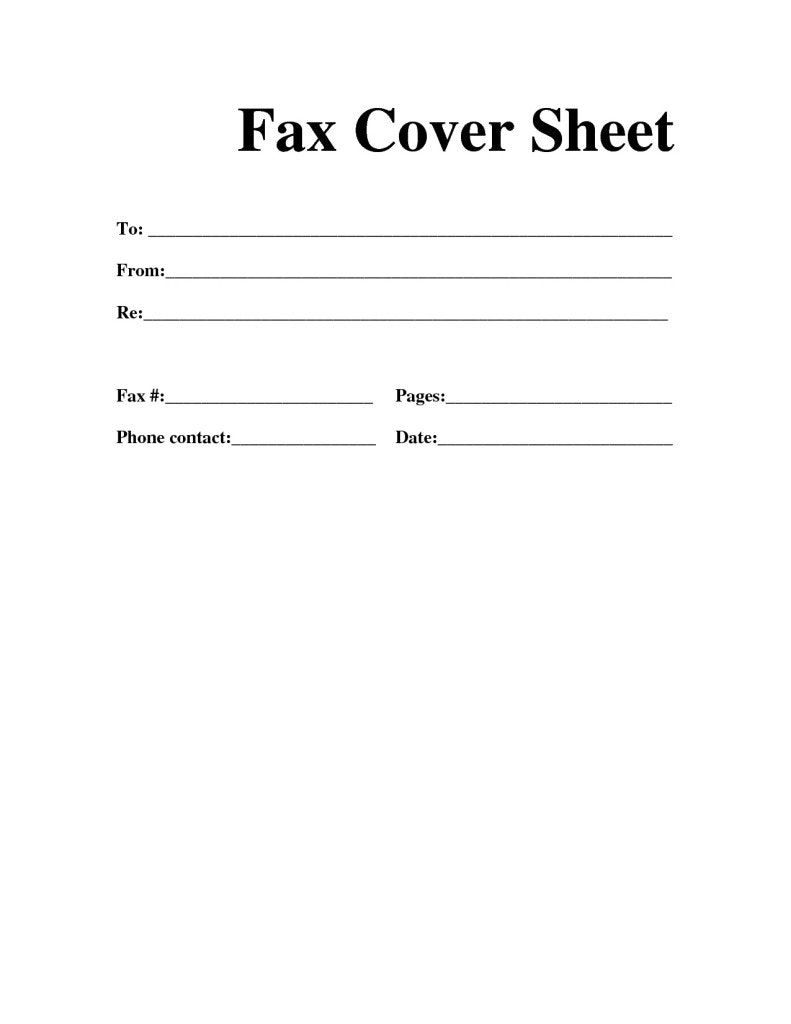 Printable Fax Cover Sheet Template Futuristic Vision Professional 