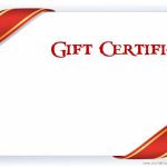 Printable Gift Certificate Templates