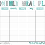 Printable Monthly Meal Planner Organization In 2019 Meal