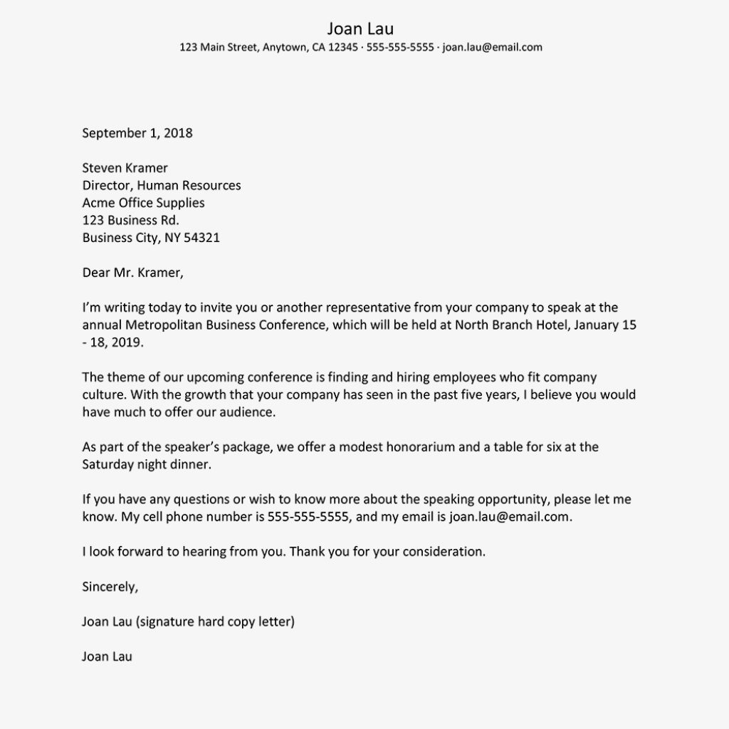 Professional Business Letter Template