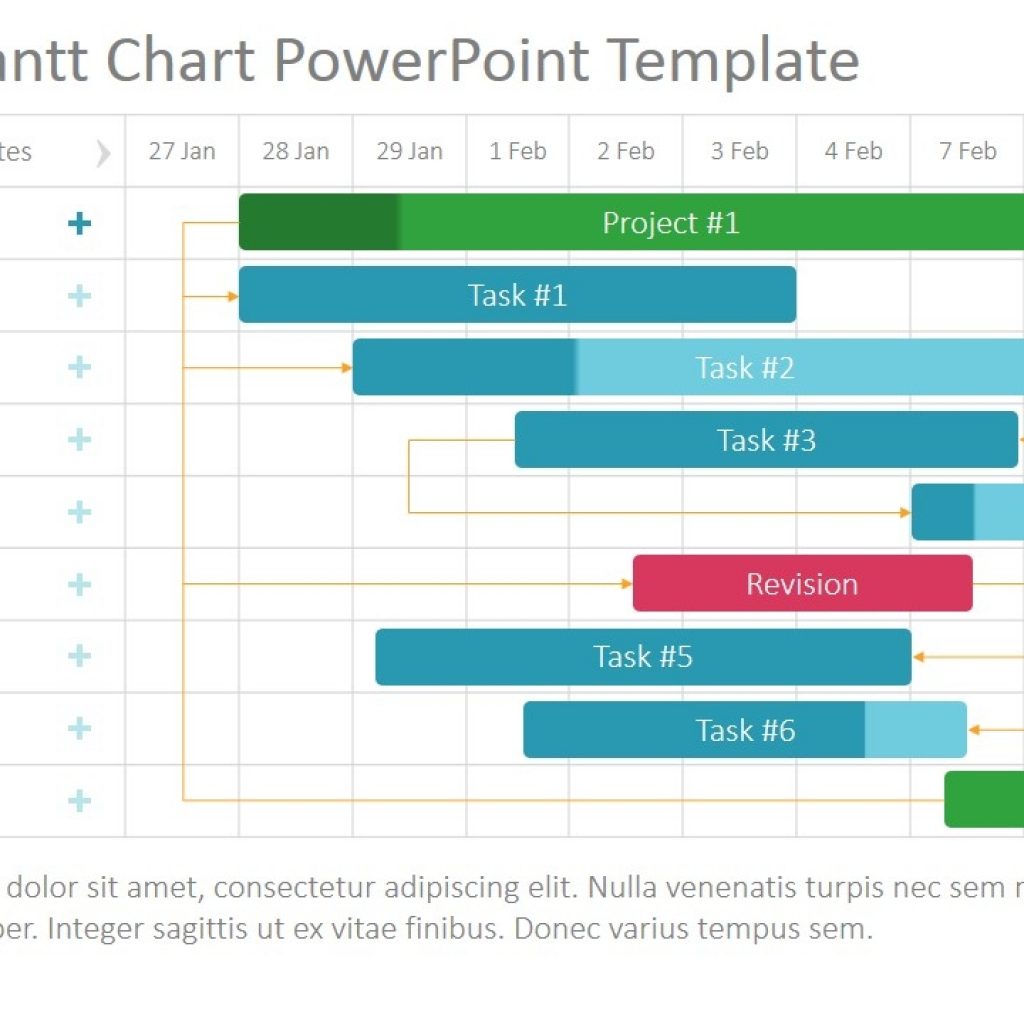 Project Gantt Chart Powerpoint Template Slidemodel