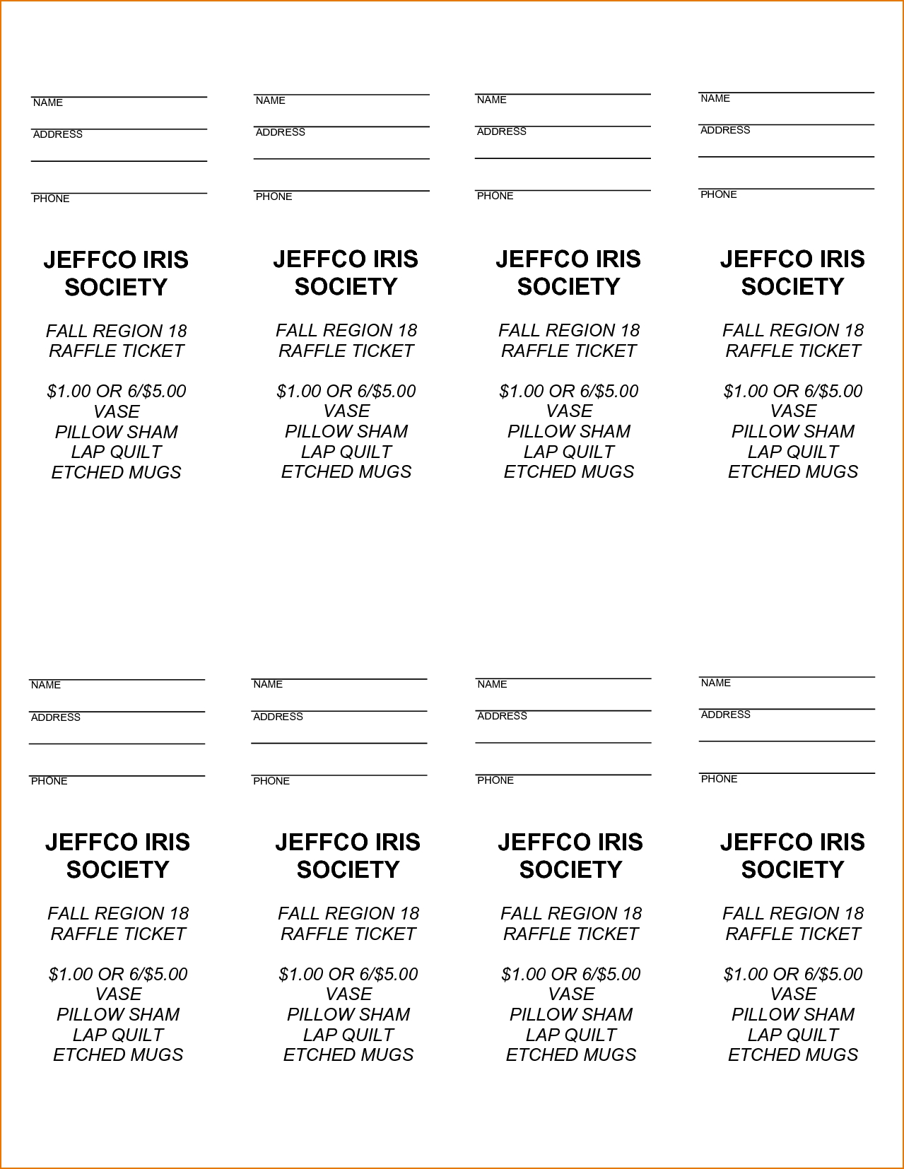 Raffle Ticket Template Word Underbergdorfbibco 