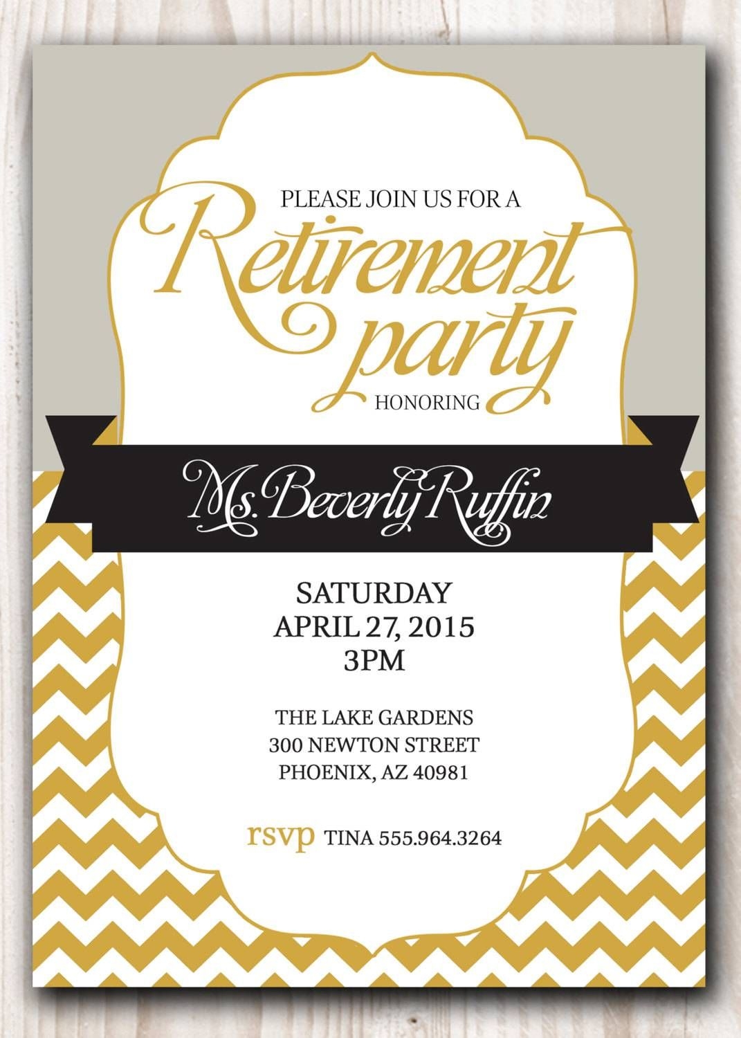 Retirement Party Invitation Template Microsoft Retirment Party 