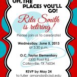 Retirement Party Invitations Free Templates Fun Stuff Retirement