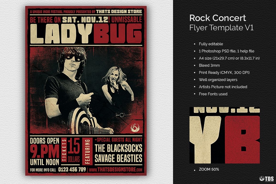 Rock Concert Flyer Template V1 