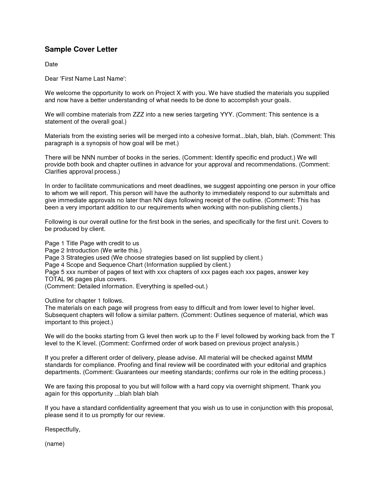 Sales Proposal Cover Letter Canasbergdorfbibco 