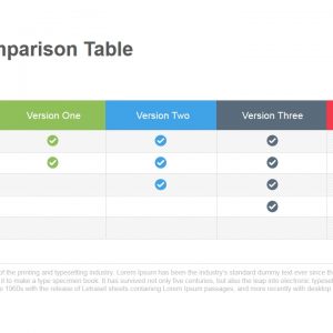 Simple Comparison Table Powerpoint Template Keynote Slidebazaar