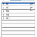 Simple To Do List Excel Templates