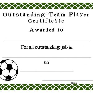 Soccer Award Certificates4 Soccer Award Certificates