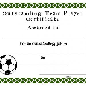 Soccer Certificate Ajancicerosco