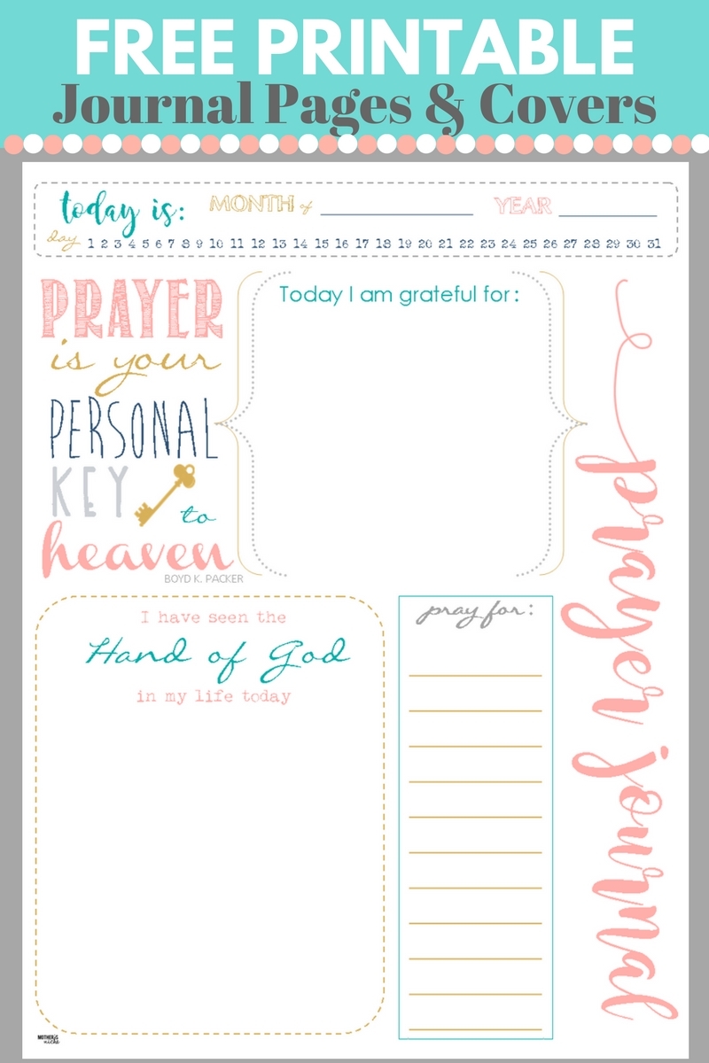 Start A Prayer Journal For More Meaningful Prayers Free Printables 