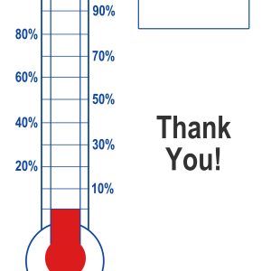 Thermometer Template Fundraising Goal Blank Printable