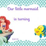 Updated Free Printable Ariel The Little Mermaid Invitation