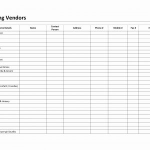 Vendor List Excel Template Kleobergdorfbibco