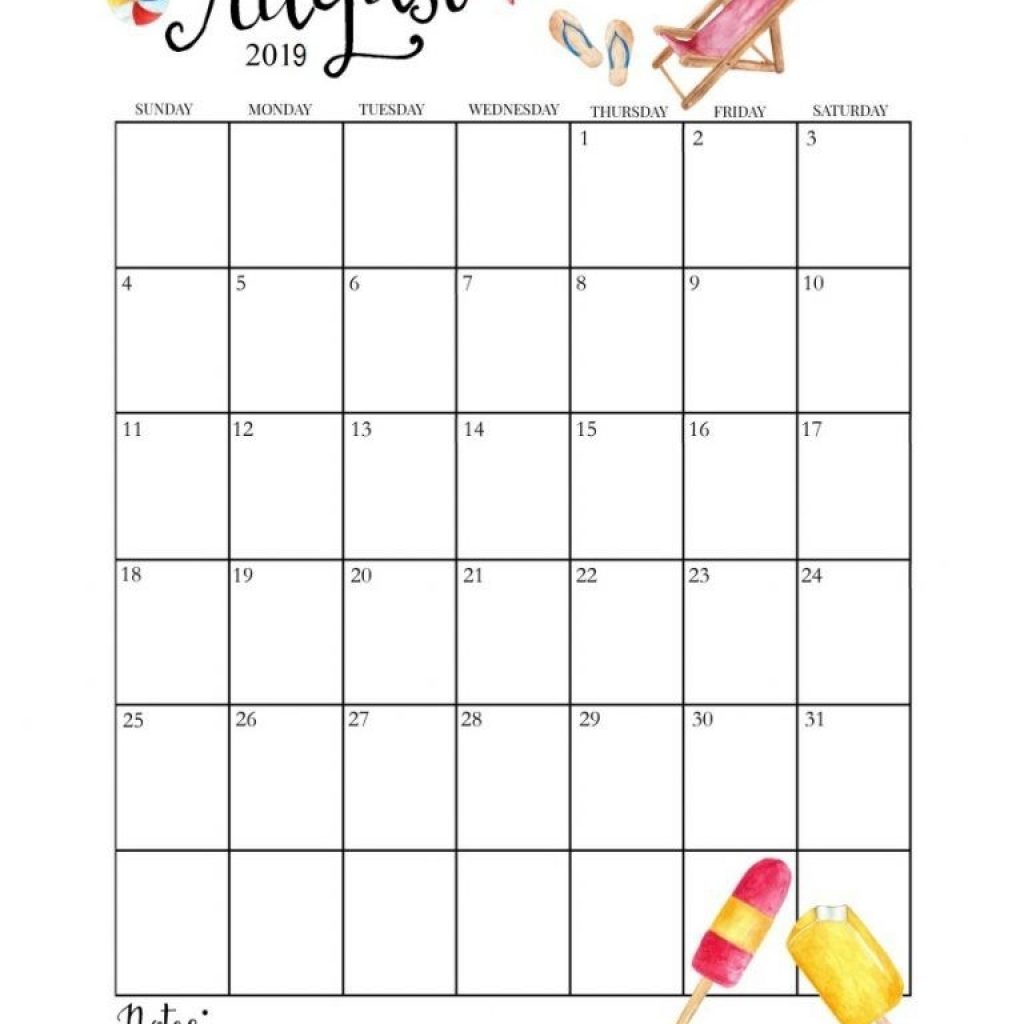 Cute August 2019 Calendar Calendar 2019 August Calendar 2018