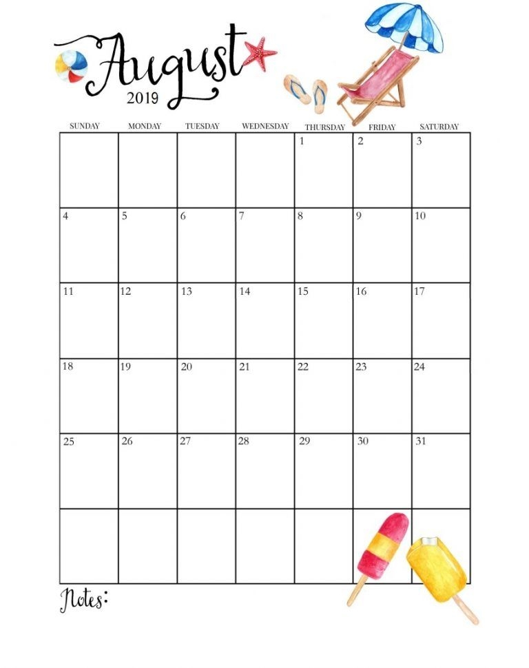 Cute August 2019 Calendar Calendar 2019 August Calendar 2018