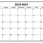 May 2019 Calendar Free Printable Monthly Calendars