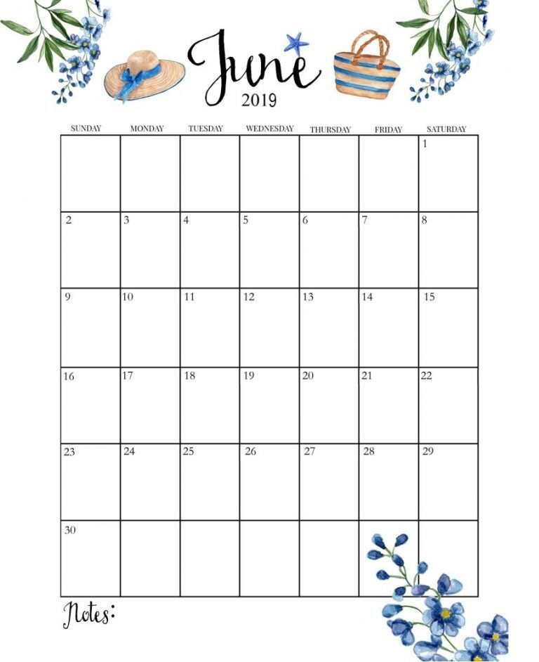 Blank June 2019 Calendar Templates Blank June 2019 Calendar