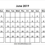 Three Month Calendar May June July 2019 Template 2019 Calendar