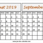 2019 Aug Sep Calendar Download Blank Calendar 2019