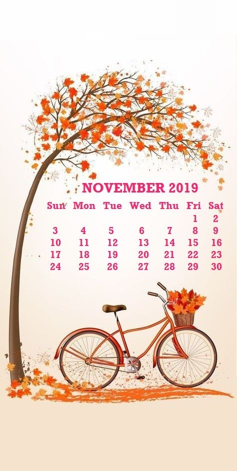 2019 November Iphone Calendar Wallpaper Calendar In 2019