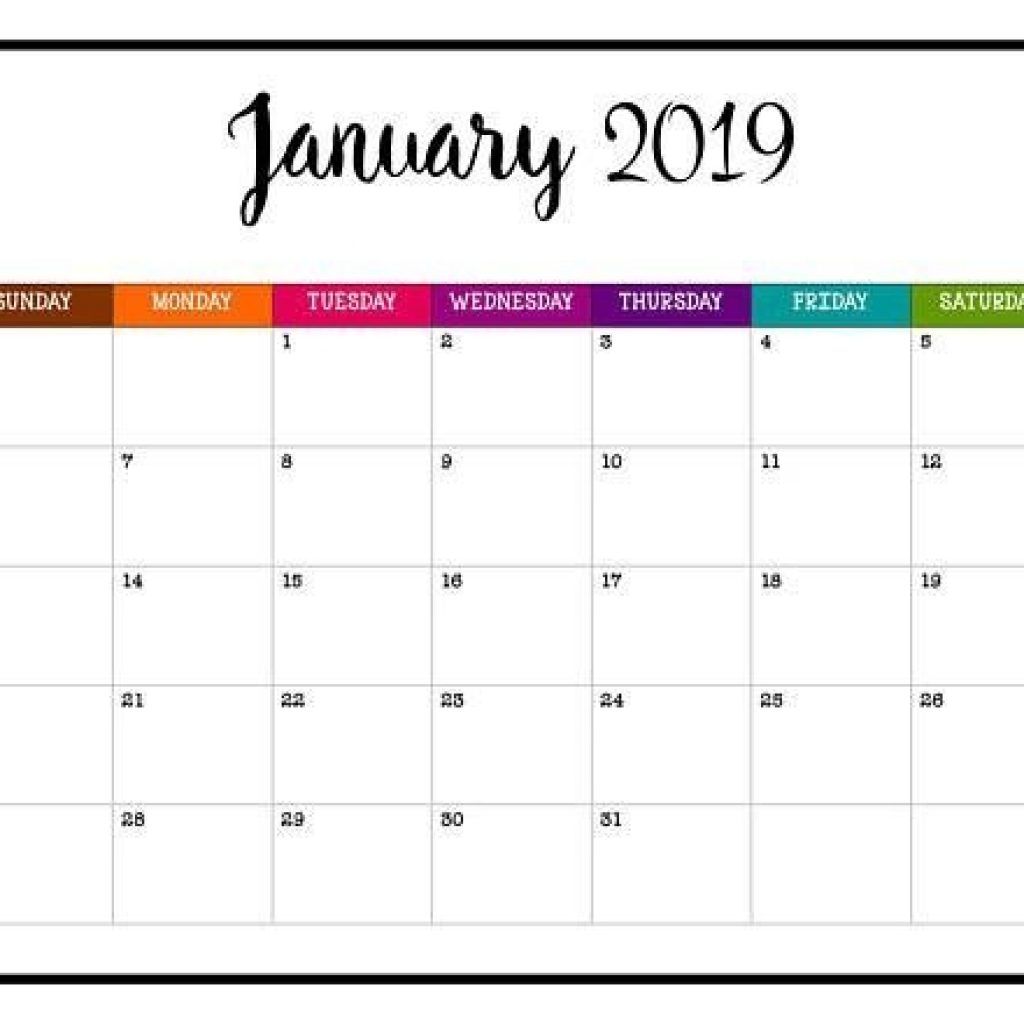 2019 Printable Calendar 2019 Wall Calendar Pages Crazy Etsy Art