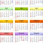 2020 Calendar Pdf 17 Free Printable Calendar Templates