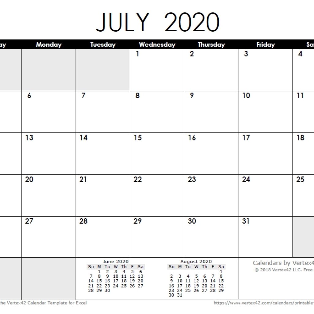 2020 Calendar Templates And Images